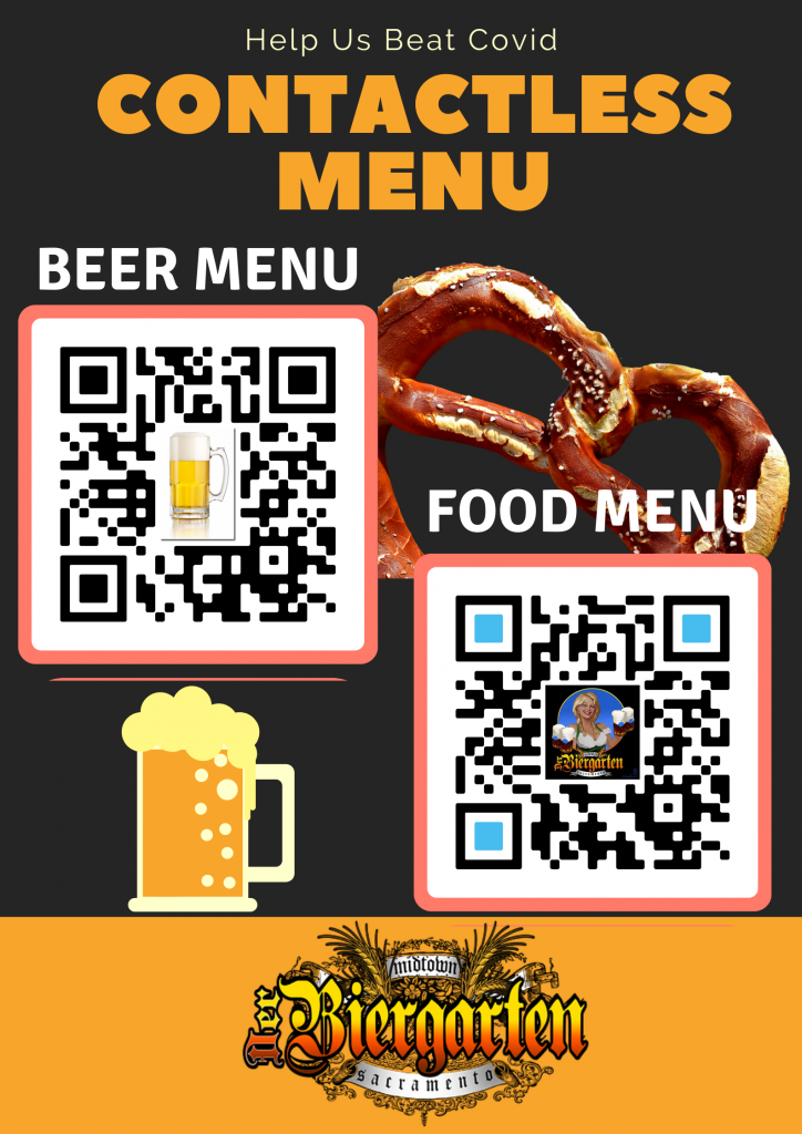 beer garden covid menu